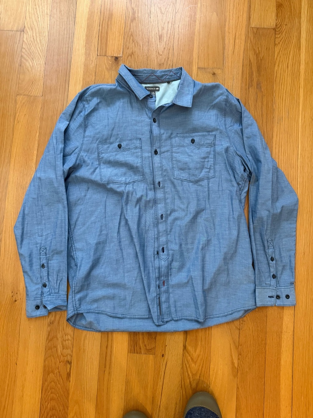 Toad&Co Men's Light Blue Casual Button-Down Shirt